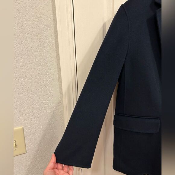 NWT Banana Republic Nelli Oversized Wool Double-Faced Blazer in Navy, Size M - Picture 8 of 15